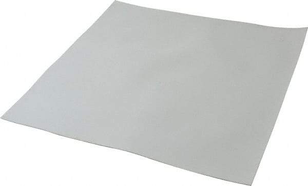 Made in USA - 12" Long, 12" Wide, 0.031" Thick, Silicone Rubber Foam Sheet - 35 to 45 Durometer, White, -20 to 500°F, 640 psi Tensile Strength, Plain Backing, Stock Length - Americas Tooling