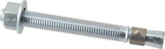 Red Head - 3/4 Inch Diameter, 3/4-10 Inch Thread, 7 Inch Overall Length, Grade 3, Wedge Expansion Concrete Anchor - Steel, Zinc Plated, 5-1/8 Inch Thread Length, Tie Wire Head, 3/4 Inch Drill - Americas Tooling