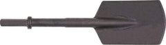 Ingersoll-Rand - 5-1/2" Head Width, 16" OAL, 0.7" Shank Diam, Spade Chisel - Hex Drive, Hex Shank, Steel - Americas Tooling