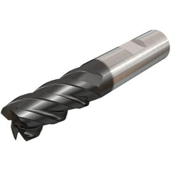 Square End Mill: 0.1181'' Dia, 0.3937'' LOC, 4 Flutes, Solid Carbide Single End, TiAlN Finish, Spiral Flute, Mfr Grade Submicron Grain, Centercutting, RH Cut, RH Flute