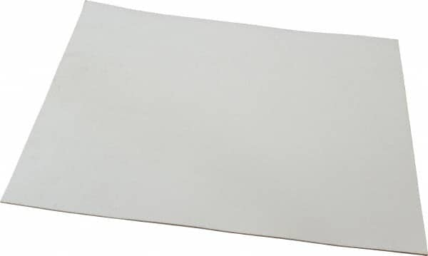 Made in USA - 12" Long, 12" Wide, 1/16" Thick, Silicone Rubber Foam Sheet - 35 to 45 Durometer, White, -20 to 500°F, 640 psi Tensile Strength, Adhesive Backing, Stock Length - Americas Tooling