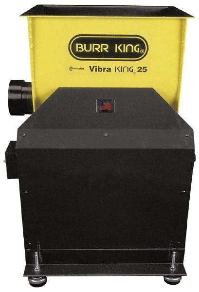 Burr King - 1-1/2 hp, Vibratory Tumbler - Flow Through Drain - Americas Tooling