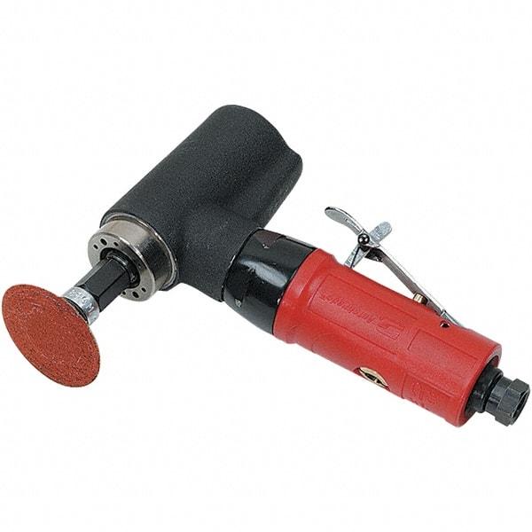 Autobrade Red - 2" Max Disc, 20,000 RPM, Pneumatic Handheld Disc Sander - 22 CFM, 1/4 NPT Inlet, 0.5 hp, 90 psi - Americas Tooling