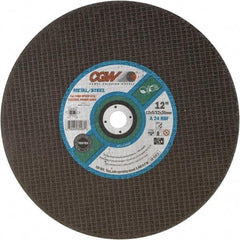 Camel Grinding Wheels - 14" 24 Grit Aluminum Oxide Cutoff Wheel - 5/32" Thick, 1" Arbor, 5,500 Max RPM