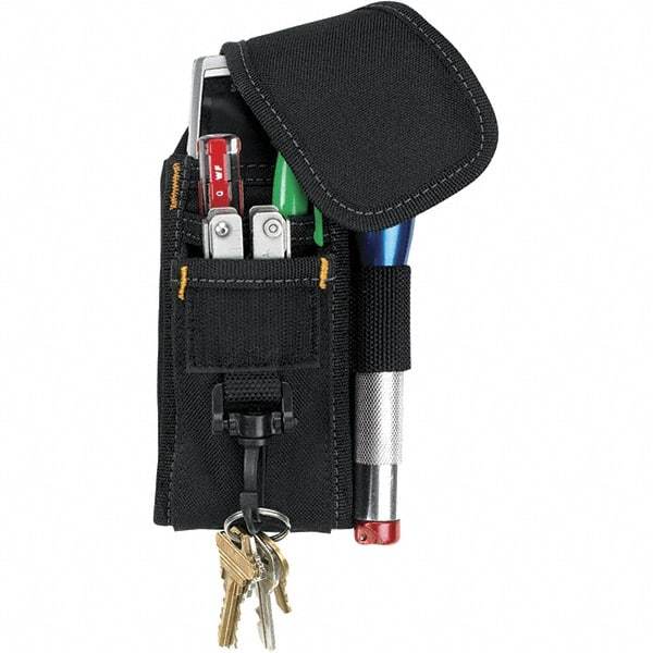 CLC - Cell Phone Holster with 5 Pockets - Ballistic Polyester, Black, 4" Wide x 7" High x 2" Deep - Americas Tooling