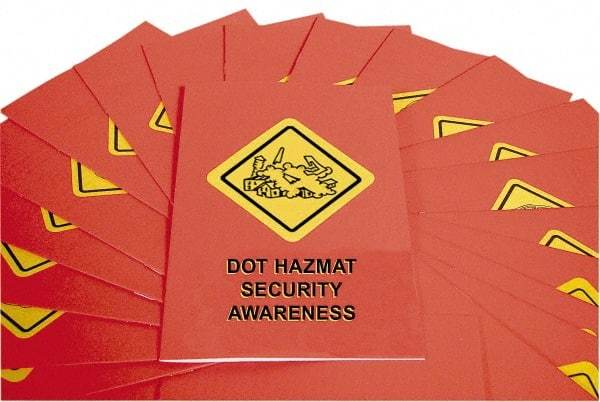 Marcom - DOT HazMat Security Awareness Training Booklet - English, Regulatory Compliance Series - Americas Tooling