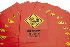 Marcom - DOT In-Depth HazMat Security Training Training Booklet - English, Regulatory Compliance Series - Americas Tooling