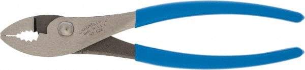 Channellock - 8" OAL, 1" Jaw Length, 1-11/64" Jaw Width, Slip Joint Pliers - Regular Nose Head, Standard Tool, Wire Cutting Shear - Americas Tooling