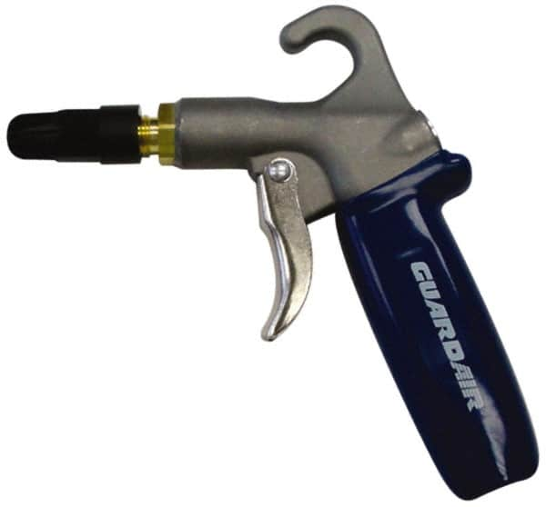 Guardair - 120 Max psi Plastic Tip Safety Air Gun - 1/4 NPT Inlet, Zinc - Americas Tooling