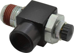 ARO/Ingersoll-Rand - 1/2" Male NPT x 1/2" Female NPT Right Angle Flow Control Valve - 0 to 150 psi & Brass Material - Americas Tooling