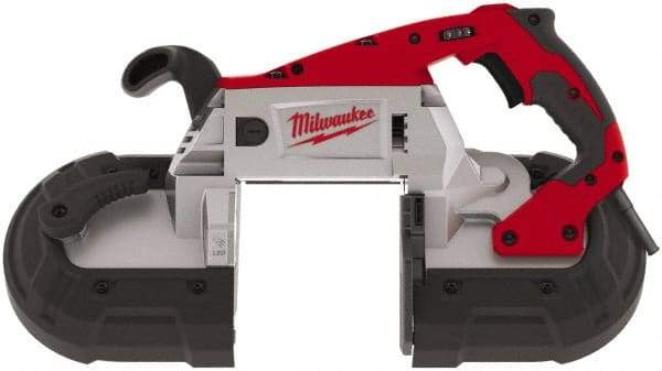 Milwaukee Tool - 120 Volt, Electric Handheld Bandsaw - 5 Inch (Round) and 5 x 5 Inch (Rectangular) Depth of Cut, 300 and 380 SFPM, 11 Amp - Americas Tooling