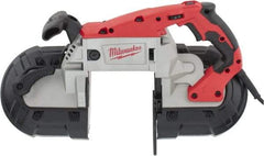 Milwaukee Tool - 120 Volt, Electric Handheld Bandsaw - 5 Inch (Round) and 5 x 5 Inch (Rectangular) Depth of Cut, 380 SFPM, 11 Amp - Americas Tooling