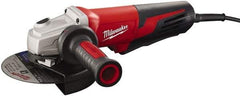 Milwaukee Tool - 6" Wheel Diam, 9,000 RPM, Corded Angle & Disc Grinder - 5/8-11 Spindle, 120 Volts, 13 Amps - Americas Tooling