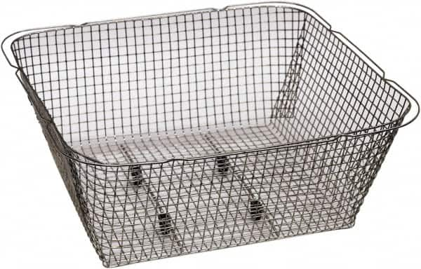 Graymills - 304 Stainless Steel Parts Washer Basket - 3-1/2" High x 3-7/8" Wide x 3-3/4" Long, Use with Ultrasonic Cleaners - Americas Tooling