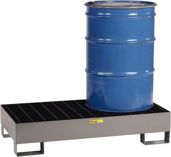 Little Giant - 33 Gal Sump Capacity, Steel Platform - Low Profile - 26" Long x 51" Wide x 10-1/2" High, 2,000 Lb Capacity - Americas Tooling