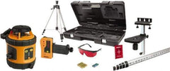 Johnson Level & Tool - 800' (Exterior) Measuring Range, 1/8" at 50' Accuracy, Self-Leveling Rotary Laser - ±3° Self Leveling Range, 200, 400 & 600 RPM, 2 Beams, AA Battery Included - Americas Tooling