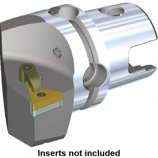 Kennametal - Left Hand Cut, Size KM40, TN.. Insert Compatiblity, Modular Turning & Profiling Cutting Unit Head - 27mm Ctr to Cutting Edge, 40mm Head Length, Through Coolant, Series M-Clamping - Americas Tooling