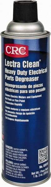 CRC - 19 Ounce Aerosol Electrical Grade Cleaner/Degreaser - 37,500 Volt Dielectric Strength, Nonflammable, Food Grade - Americas Tooling