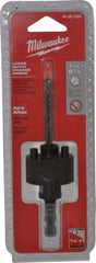 Milwaukee Tool - 1-1/4 to 6" Tool Diam Compatibility, Straight Shank, Steel Integral Pilot Drill, Hole Cutting Tool Arbor - 3/8" Min Chuck, Quick-Change Attachment, For Hole Saws - Americas Tooling