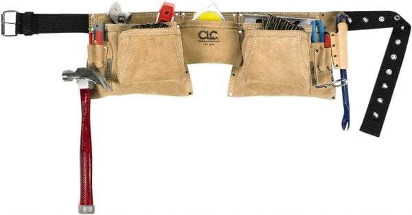 CLC - 29 to 49" Waist Apron - 12 Pocket, Tan, Leather - Americas Tooling