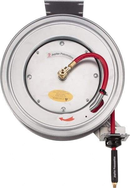 PRO-SOURCE - 50' Spring Retractable Hose Reel - 300 psi, Hose Included - Americas Tooling