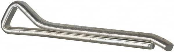 Made in USA - 1/4" Diam x 2" Long Hammerlock Cotter Pin - Grade 2, Zinc-Plated, Steel - Americas Tooling