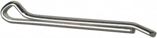 Made in USA - 3/8" Diam x 4" Long Hammerlock Cotter Pin - Grade 2, Zinc-Plated, Steel - Americas Tooling