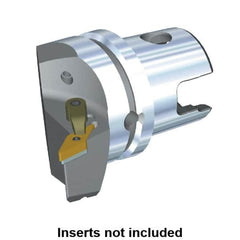 Kennametal - Left Hand Cut, Size KM63, VN.. Insert Compatiblity, Modular Turning & Profiling Cutting Unit Head - 43mm Ctr to Cutting Edge, 60mm Head Length, Through Coolant, Series M-Clamping - Americas Tooling