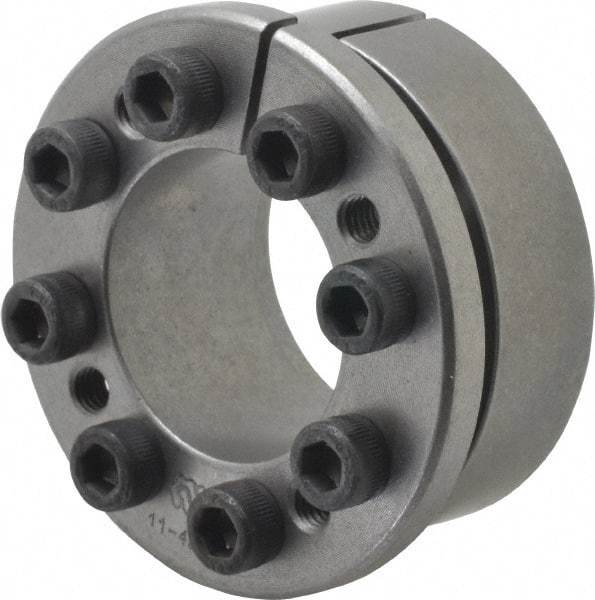 Climax Metal Products - M6 Thread, 1-3/8" Bore Diam, 2.362" OD, Shaft Locking Device - 8 Screws, 10,024 Lb Axial Load, 2.618" OAW, 0.669" Thrust Ring Width, 574 Ft/Lb Max Torque - Americas Tooling