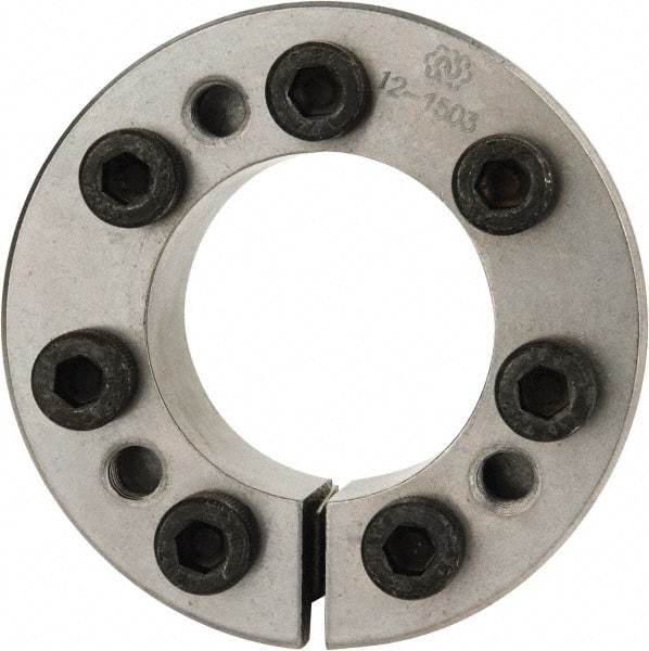 Climax Metal Products - M8 Thread, 1-3/4" Bore Diam, 2.953" OD, Shaft Locking Device - 7 Screws, 16,206 Lb Axial Load, 3.287" OAW, 0.787" Thrust Ring Width, 1,182 Ft/Lb Max Torque - Americas Tooling