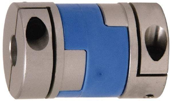 Lovejoy - 3/16" Max Bore Diam, Flexible Oldham Coupling - 0.789" OD, 1.3" OAL, Aluminum Hub with Polyacetal Insert, Order 2 Hubs with Same OD & 1 Insert for Complete Coupling - Americas Tooling