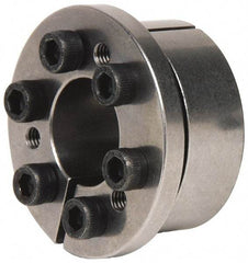 Climax Metal Products - M6 Thread, 1-3/16" Bore Diam, 2.165" OD, Shaft Locking Device - 6 Screws, 7,518 Lb Axial Load, 2.421" OAW, 0.669" Thrust Ring Width, 372 Ft/Lb Max Torque - Americas Tooling