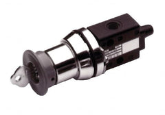 Norgren - 1/8" NPT Packed Spool Valve - Spring Activation, Shrouded Button, & 0.34 CV Rate - Americas Tooling