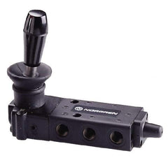 Norgren - 1/8" NPT Packed Spool Valve - Lever Type, Lever Activation & 0.34 CV Rate - Americas Tooling