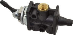 Norgren - 1/8" NPT Packed Spool Valve - Toggle Type, Lever Activation & 0.34 CV Rate - Americas Tooling