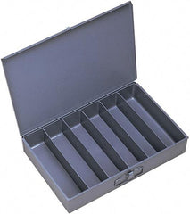 Durham - 18 Inches Wide x 3 Inches High x 12 Inches Deep Compartment Box - Steel , 6 Compartments - Americas Tooling