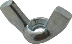 Value Collection - #6-32 UNC, Zinc Plated, Steel Standard Wing Nut - 0.72" Wing Span, 0.41" Wing Span - Americas Tooling
