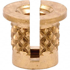 E-Z LOK - Press Fit Threaded Inserts Type: Flanged For Material Type: Plastic - Americas Tooling