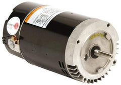 US Motors - 1 hp, ODP Enclosure, Auto Thermal Protection, 3,450 RPM, 115/230 Volt, 60 Hz, Industrial Electric AC/DC Motor - C-Face Mount, 1 Speed, Ball Bearings, B Class Insulation, CW Lead End - Americas Tooling