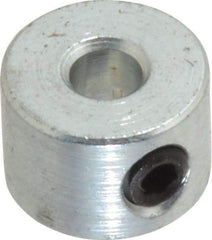 Climax Metal Products - 1/8" Bore, Steel, Set Screw Shaft Collar - 3/8" Outside Diam, 1/4" Wide - Americas Tooling