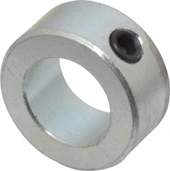 Climax Metal Products - 3/4" Bore, Steel, Set Screw Shaft Collar - 1-1/4" Outside Diam, 9/16" Wide - Americas Tooling