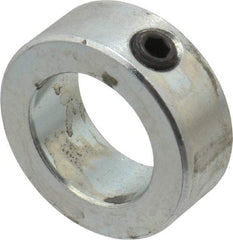 Climax Metal Products - 15/16" Bore, Steel, Set Screw Shaft Collar - 1-1/2" Outside Diam, 9/16" Wide - Americas Tooling