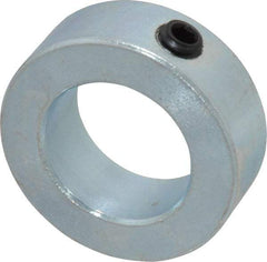 Climax Metal Products - 1-1/16" Bore, Steel, Set Screw Shaft Collar - 1-3/4" Outside Diam, 5/8" Wide - Americas Tooling