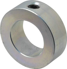 Climax Metal Products - 1-3/16" Bore, Steel, Set Screw Shaft Collar - 2" Outside Diam, 11/16" Wide - Americas Tooling