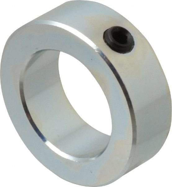 Climax Metal Products - 1-7/16" Bore, Steel, Set Screw Shaft Collar - 2-1/4" Outside Diam, 3/4" Wide - Americas Tooling