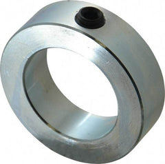 Climax Metal Products - 1-15/16" Bore, Steel, Set Screw Shaft Collar - 3" Outside Diam, 7/8" Wide - Americas Tooling