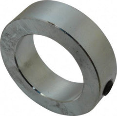 Climax Metal Products - 2-3/16" Bore, Steel, Set Screw Shaft Collar - 3-1/4" Outside Diam, 15/16" Wide - Americas Tooling