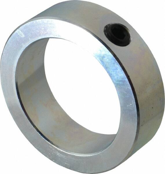 Climax Metal Products - 2-3/8" Bore, Steel, Set Screw Shaft Collar - 3-1/4" Outside Diam, 15/16" Wide - Americas Tooling