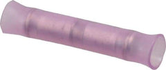 3M - 22 to 18 AWG Compatible, Nylon Fully Insulated, Crimp-On Butt Splice Terminal - 2 Wire Entries, Red - Americas Tooling