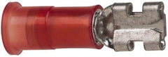 3M - 22 to 18 AWG, Nylon, Partially Insulated, Female Wire Disconnect - 3/16 Inch Wide Tab, Red, RoHS 2011/65/EU Compliant - Americas Tooling